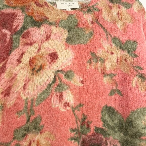 EUC Sezane Dioni Mohair Wool Floral Sweater Almeria Print Medium - Picture 5 of 8